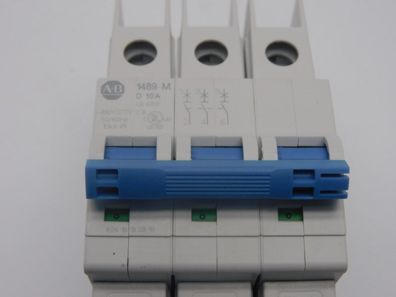 ALLEN BRADLEY 1489-M3D100 SER. D 277V 10A (WH) NSMP