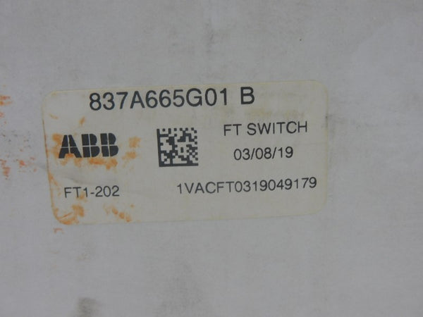 ABB 1VACFT0319049179 837A665G01B FT1-202 NSFS