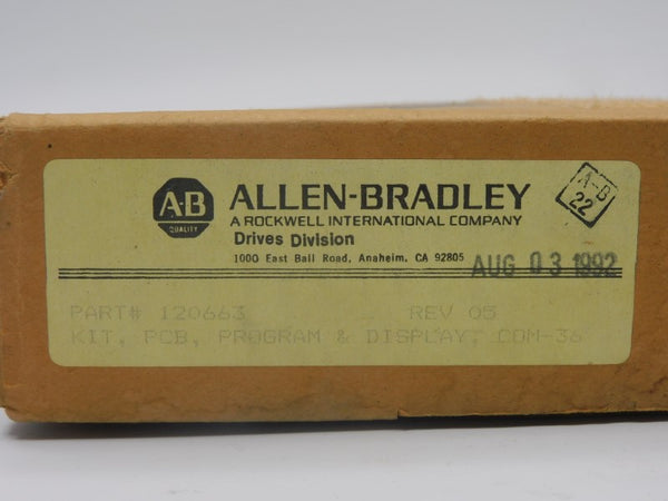 ALLEN BRADLEY 120663 REV. 05 NSMP