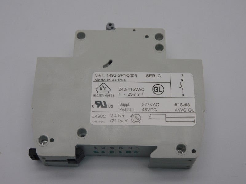 ALLEN BRADLEY 1492-SP1C005 SER. C 277VAC 0.5A NSNP