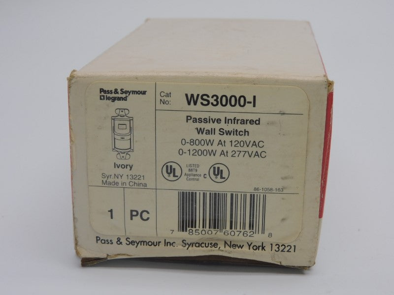 PASS&SEYMOUR LEGRAND WS3000-I 277VAC NSMP