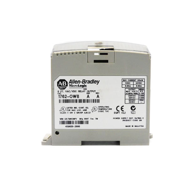 ALLEN BRADLEY 1762-OW8 SER. A REV. A 240VAC 0.09A UNMP