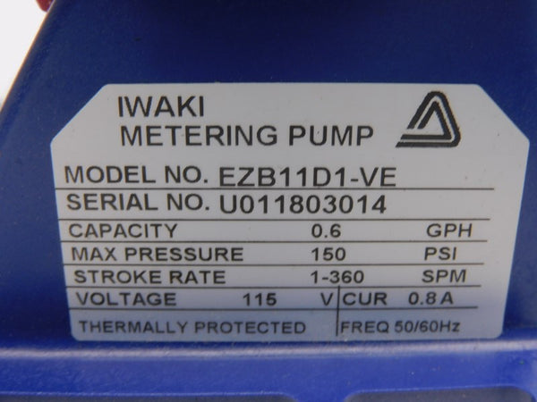 IWAKI EZB11D1-VE 115V 0.8A 150SI NSNP