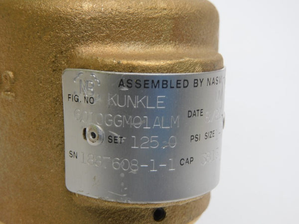 KUNKLE 6010GGM01ALM 125PSI 1-1/2" NSNP