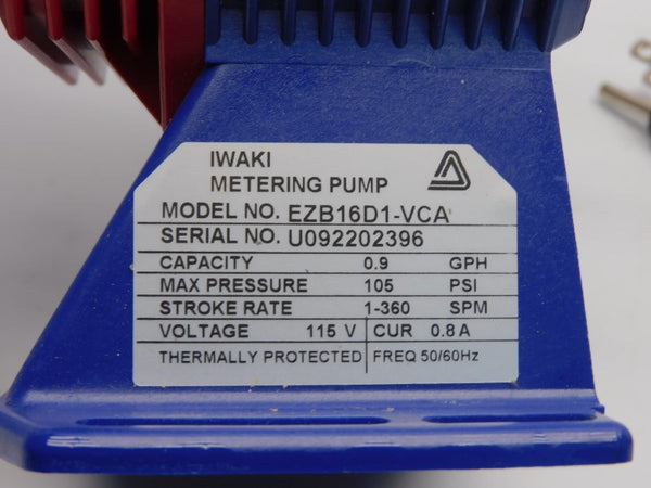 IWAKI EZB16D1-VCA 115V 0.8A 105PSI NSNP