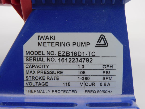IWAKI EZB16D1-TC 115V 0.8A 105PSI NSNP