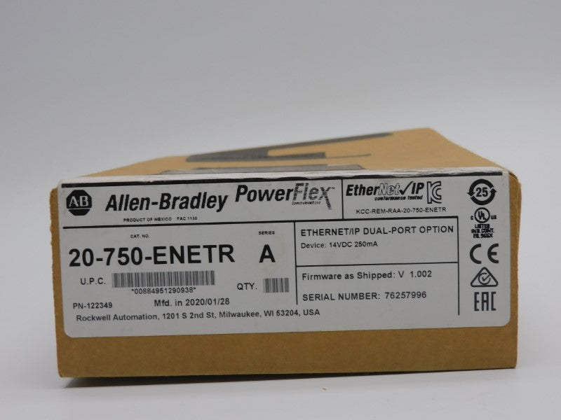 ALLEN BRADLEY 20-750-ENETR SER. A F/W V1.002 14VDC NSMP