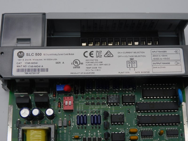 ALLEN BRADLEY 1746-NIO4I SER. A 10VDC NSMP