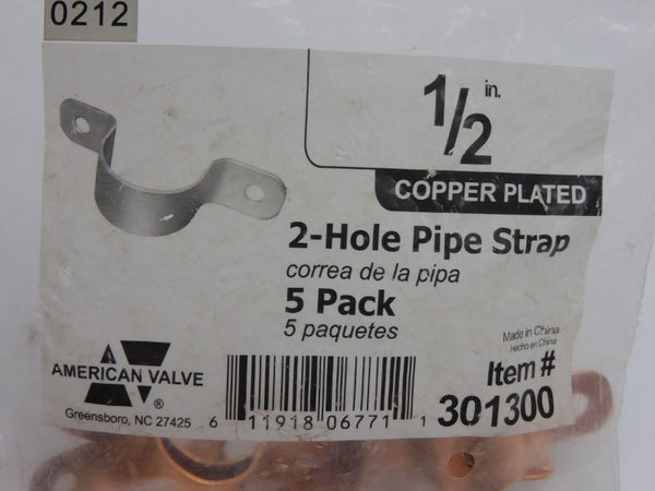 AMERICAN VALVE 301300 1/2" (PKG OF 5) NSMP