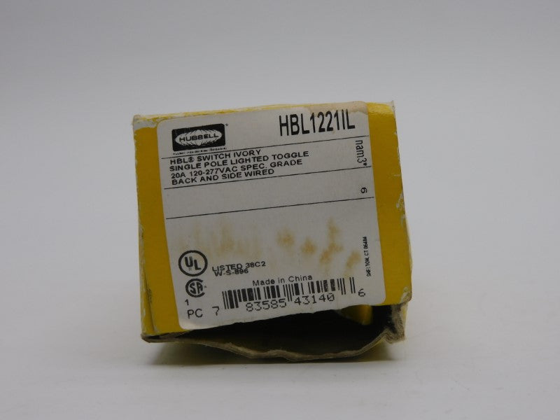 HUBBELL HBL1221IL 120-277VAC 20A NSMP