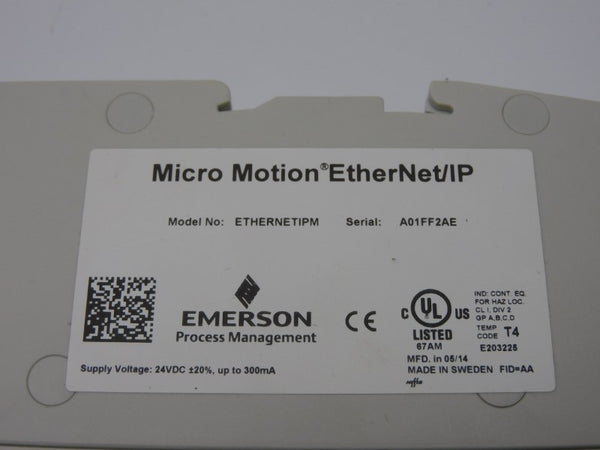 MICRO MOTION MMI-20020551 ETHERNETIPM 24VDC NSMP