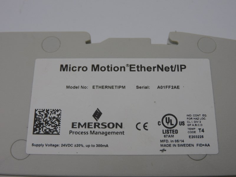 MICRO MOTION MMI-20020551 ETHERNETIPM 24VDC NSMP