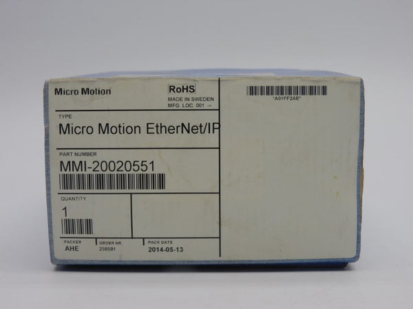 MICRO MOTION MMI-20020551 ETHERNETIPM 24VDC NSMP