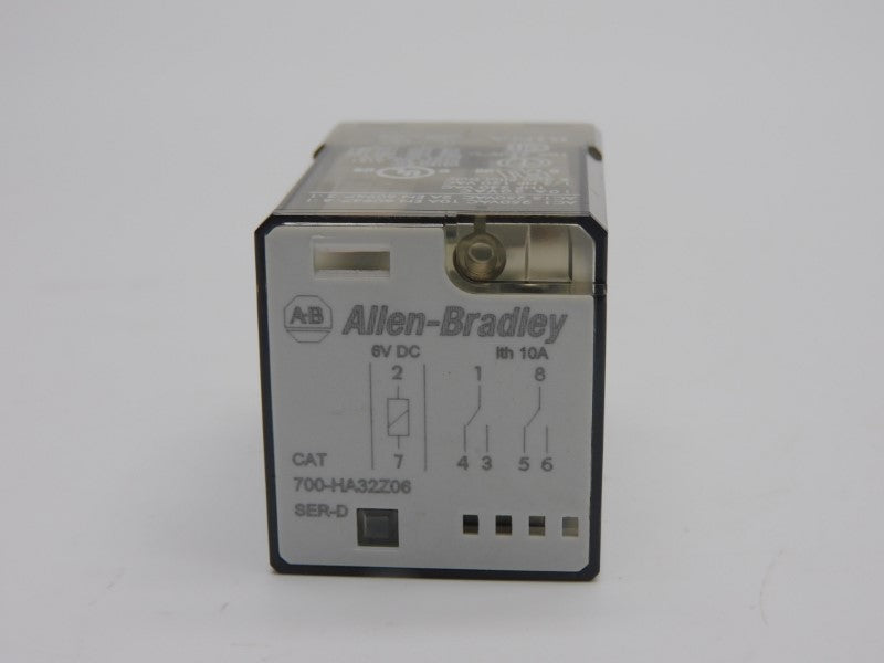 ALLEN BRADLEY 700-HA32Z06 SER. D 6VDC 10A NSNP