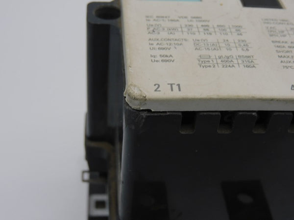 SIEMENS 3TF50 110/120V 160A (AS IS) UNMP