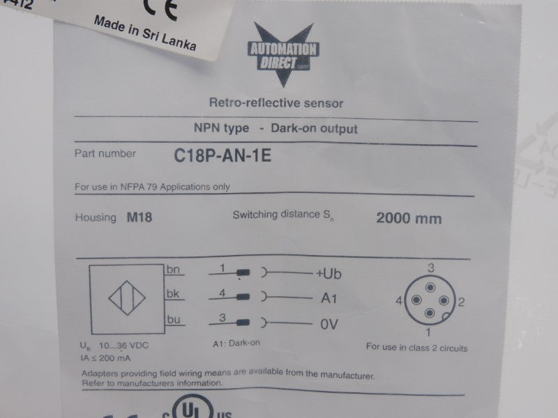 AUTOMATION DIRECT C18P-AN-1E 10-36VDC NSMP