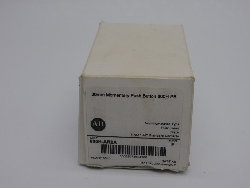 ALLEN BRADLEY 800H-AR2A SER. F (AS IS) NSMP