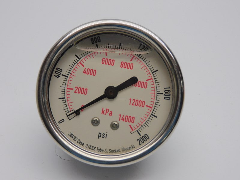 GAUGE 4CFU4 0-2000PSI NSMP