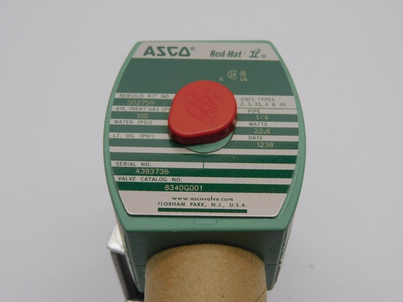 ASCO 8340G001 24VDC 100PSI 1/4" NSMP