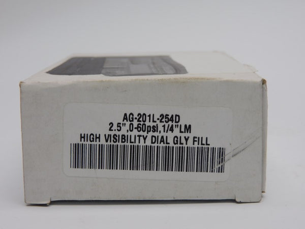 GAUGE AG-201L-254D 0-60PSI NSMP