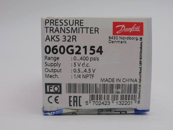 DANFOSS 060G2154 025-29139-004 5VDC 0-400PSI 1/4" NSMP