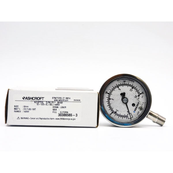 ASHCROFT 63-1008-SL-KAL-14BR# 200PSI NSMP