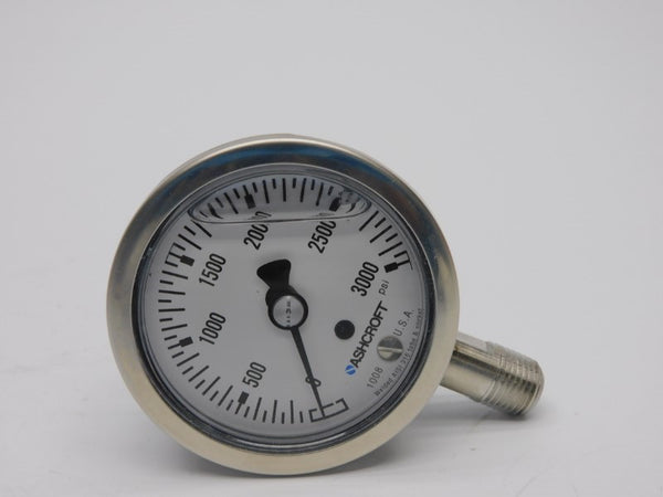 ASHCROFT 63-1008-SL-02L-3000# 3000PSI 63MM NSMP