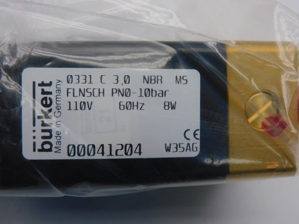 BURKERT 0331C3.0NBRMSFLNCHPN0 00041204 110V NSMP