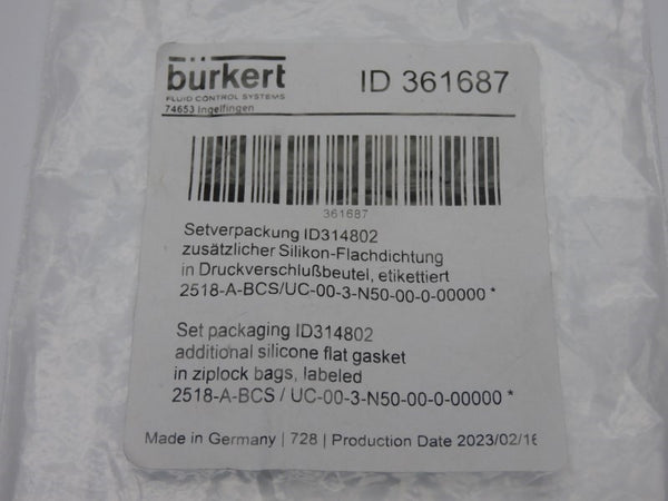 BURKERT 361687 2518-A-BCS/UC-00-3-N50-00-0-00000 NSMP