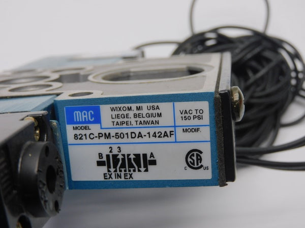 MAC 821C-PM-501DA-142AF 24VDC 25-150PSI NSNP