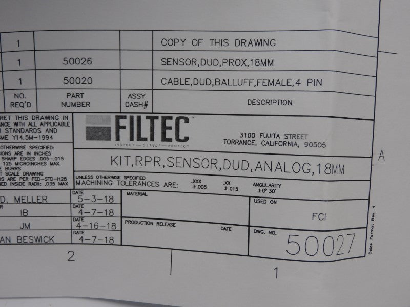 FILTEC 50027 NSMP