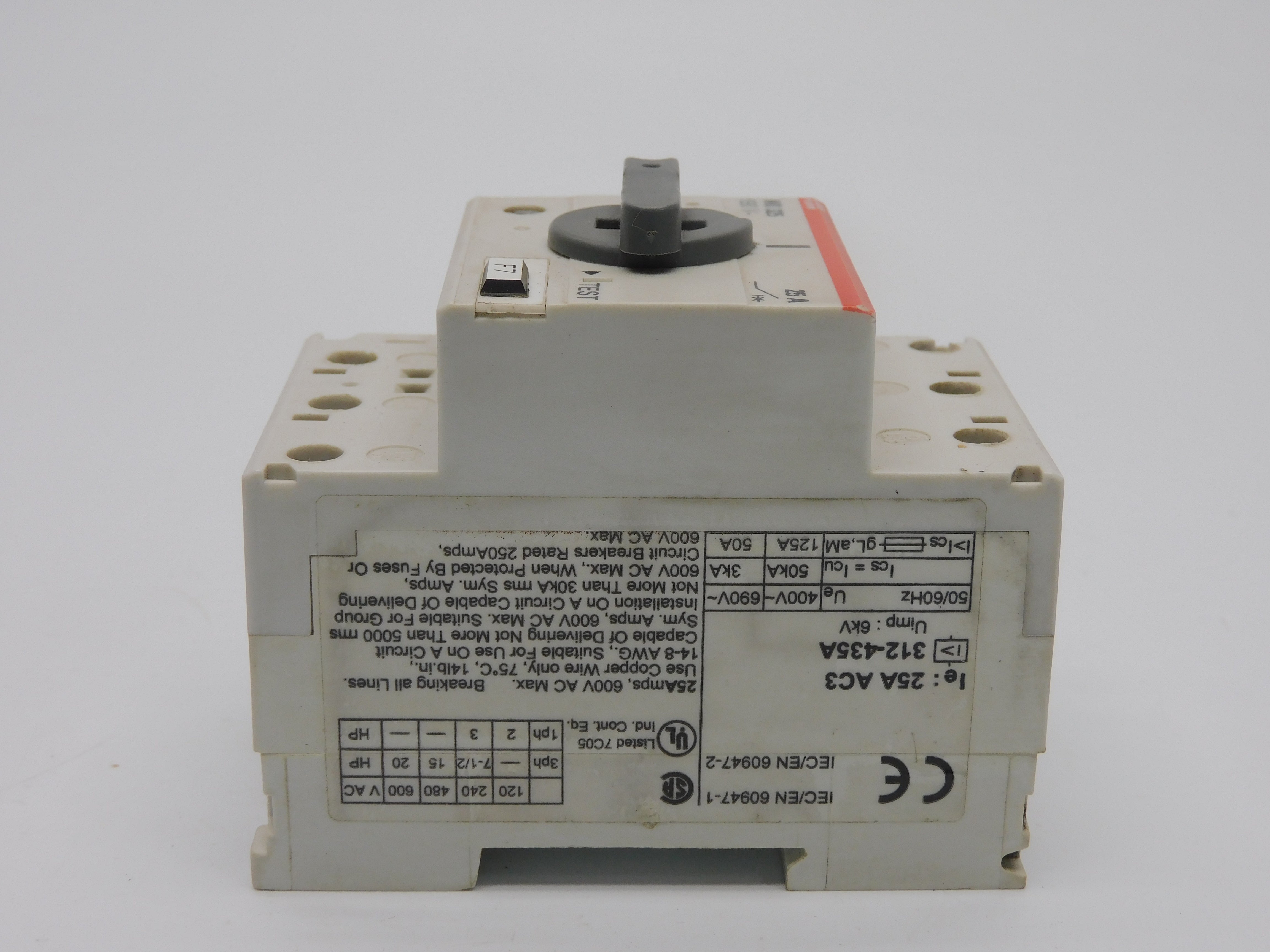 ABB MO325 690V 25A (AS PICTURED) UNMP