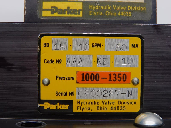 PARKER 801234-AAANR 10GPM UNMP