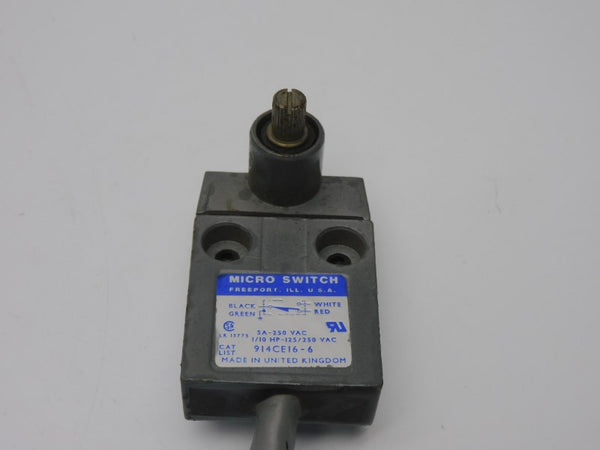 MICRO SWITCH 914CE16-6 250VAC 5A UNMP