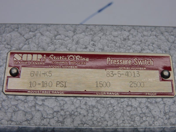 SOR 6NN-K5 10-180PSI NSNP