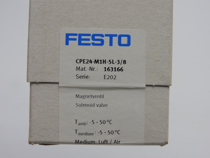 FESTO CPE24-M1H-5L-3/8 163166 NSFS