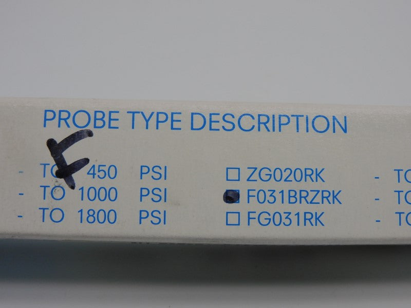 RELIANCE F031BRZRK 1000-3000PSI NSMP