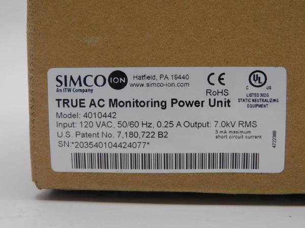 SIMCO 4010442 120VAC 0.25A NSFS