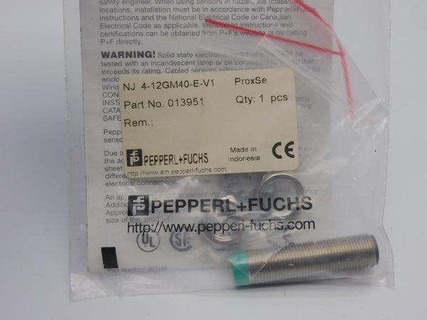PEPPERL+FUCHS NJ4-12GM40-E-V1 013951 NSMP