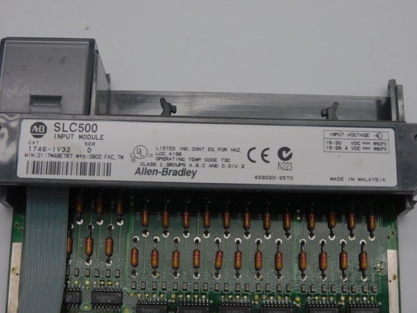 ALLEN BRADLEY 1746-IV32 SER. D 15-30VDC (NO DOOR) UNMP