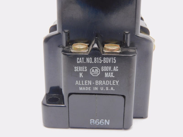 ALLEN BRADLEY 815-BOV15 SER. K 600VAC (AS IS) NSNP