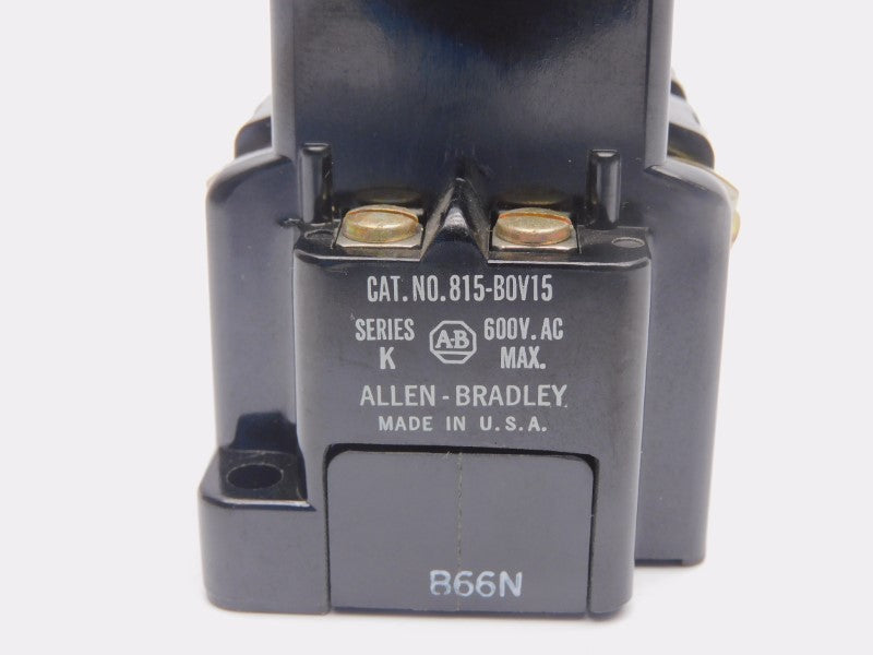ALLEN BRADLEY 815-BOV15 SER. K 600VAC (AS IS) NSNP
