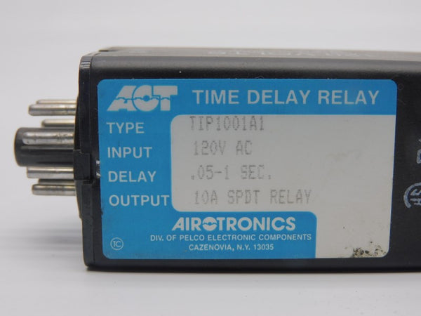AIROTRONICS TIP1001A1 120VAC 10A .05-1SEC UNMP