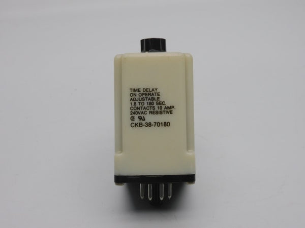 POTTER&BRUMFIELD CKB-38-70180 240VAC 10A 1.8-180SEC UNMP