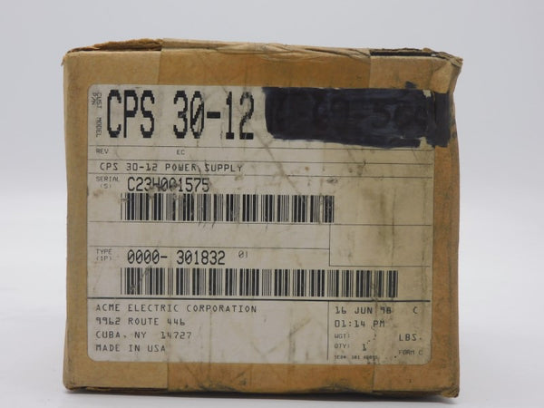 ACME ELECTRIC CPS30-12 NSFS
