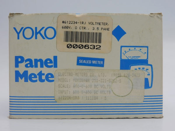 YOKOGAWA 251-321-SJSJ-S 600-0-600VDC NSMP