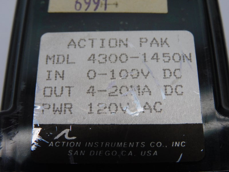 ACTION INSTRUMENTS MDL4300-1450N 120VAC UNMP