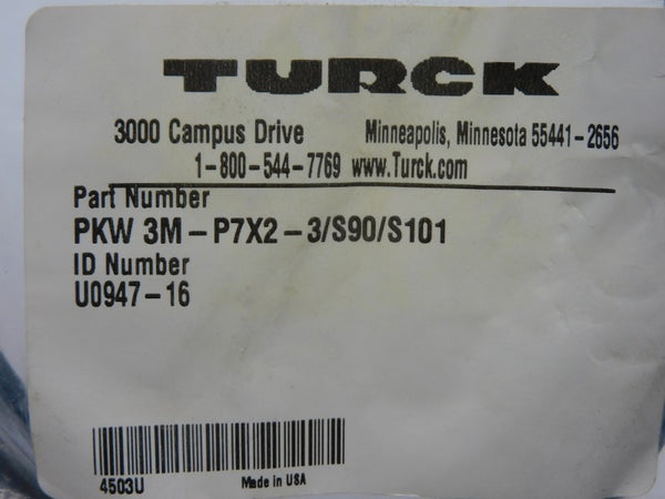 TURCK PKW3M-P7X2-3/S90/S101 U0947-16 NSMP
