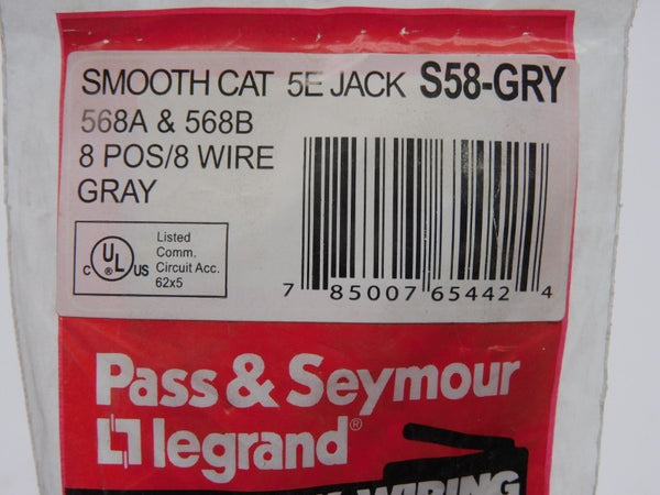 PASS&SEYMOUR LEGRAND S58-GRY NSMP