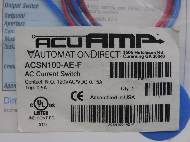 ACUAMP ACSN100-AE-F 120V 0.5A NSMP